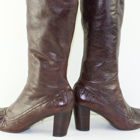 Miz Mooz Tall Brown Leather Neptune Boots (EU 41 / 10.5 US) - Picture 8 of 11